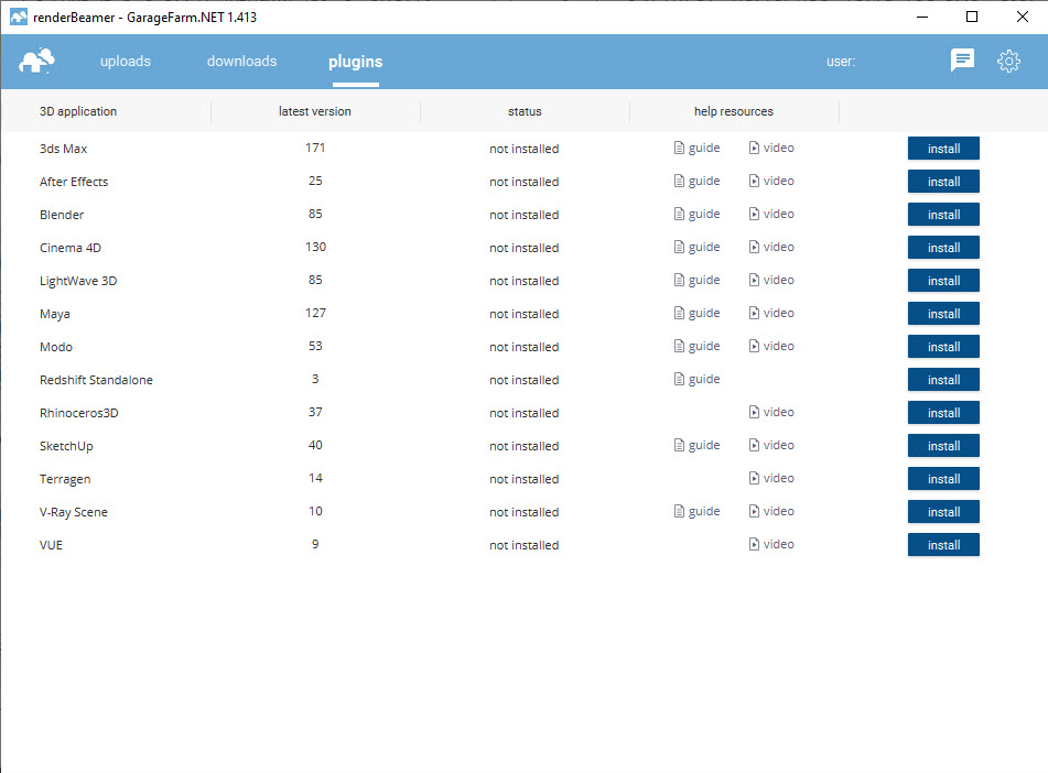 render farm upload/download renderbeamer