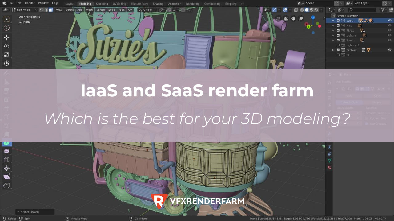 IaaS and SaaS render farm – Which is the best for your 3D modeling? IaaS and SaaS render farm – Which is the best for your 3D modeling?