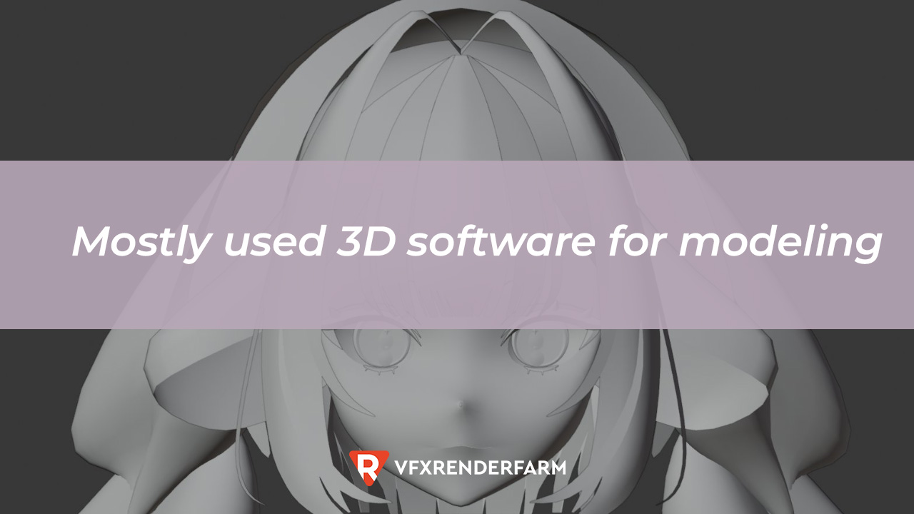 Mostly used 3D software for modeling