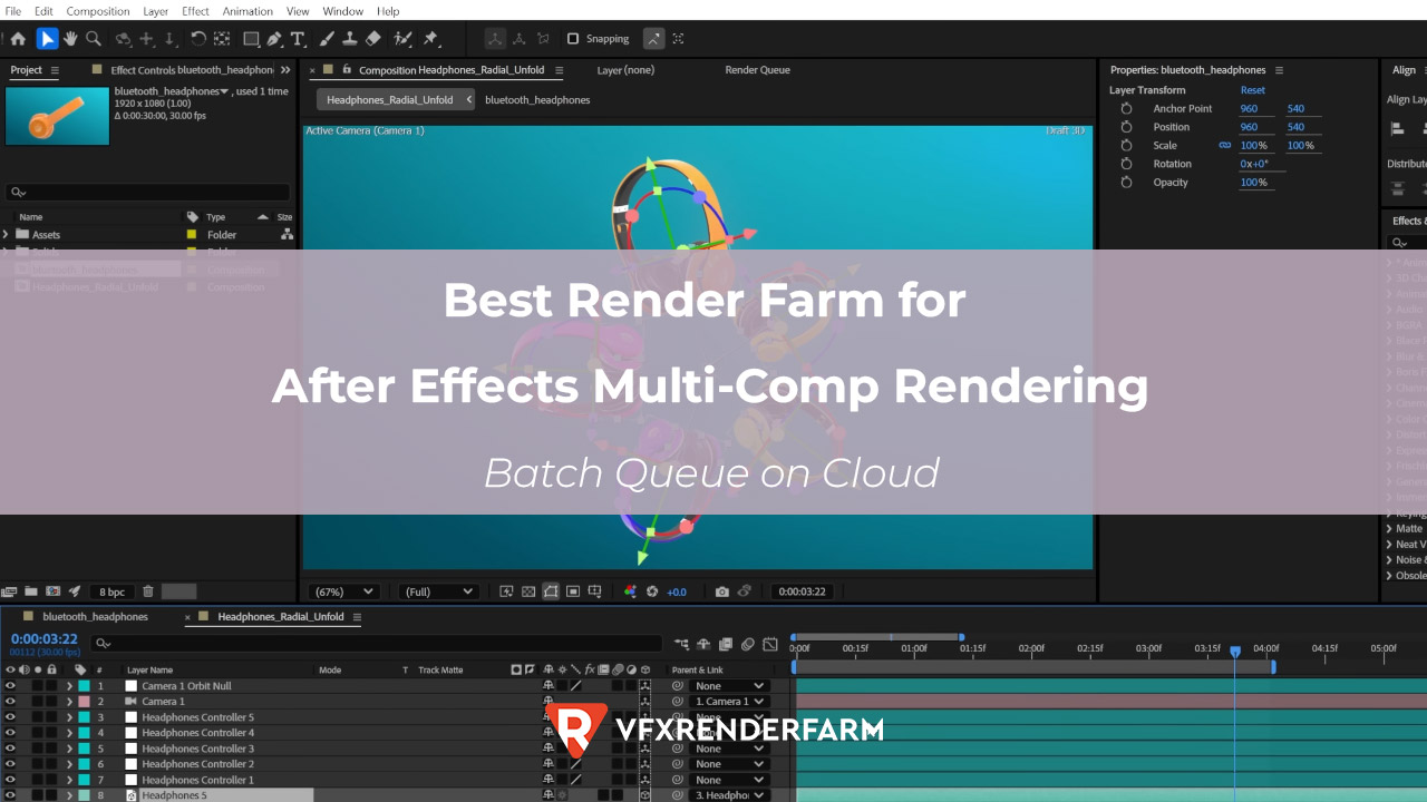 Best Render Farm for After Effects Multi-Comp Rendering: Batch Queue on Cloud