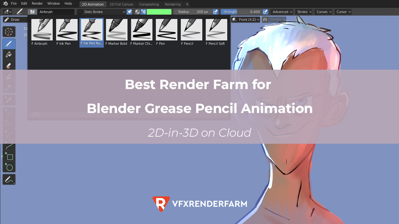 Best Render Farm for Blender Grease Pencil Animation: 2D-in-3D on Cloud
