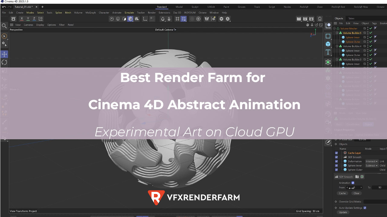 Best Render Farm for Cinema 4D Abstract Animation: Experimental Art on Cloud GPU