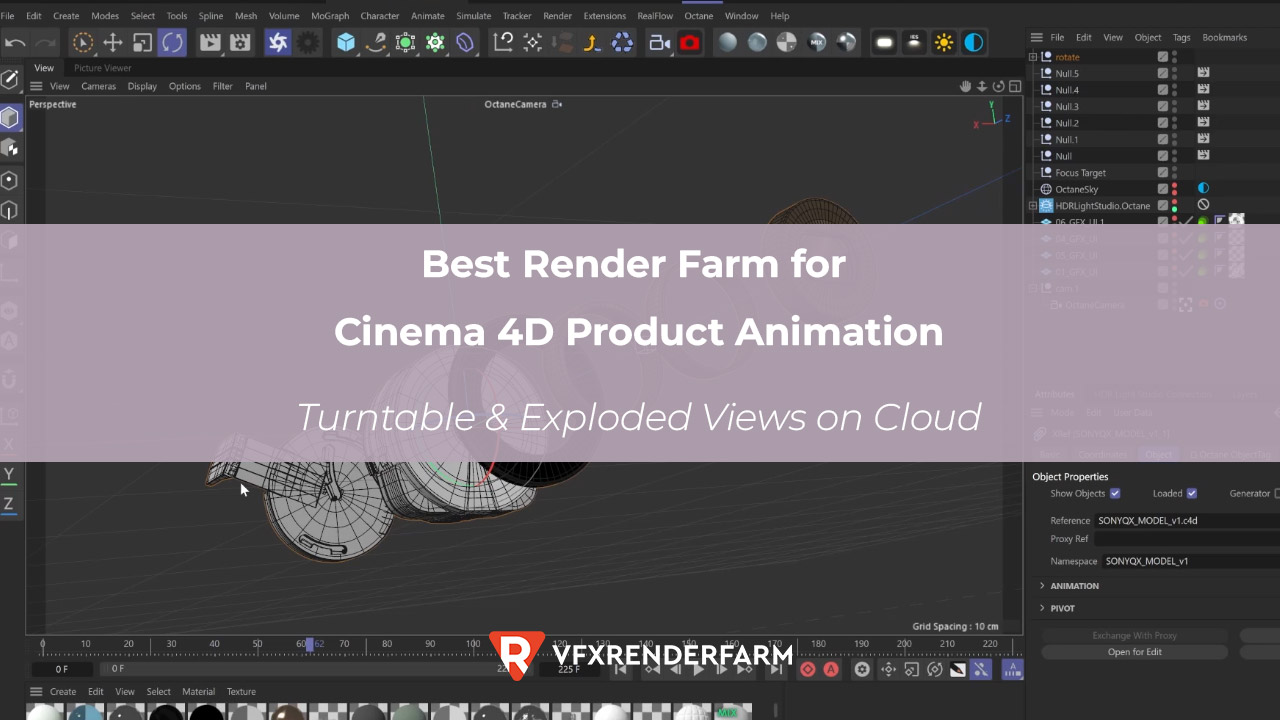 Best Render Farm for Cinema 4D Product Animation: Turntable & Exploded Views on Cloud