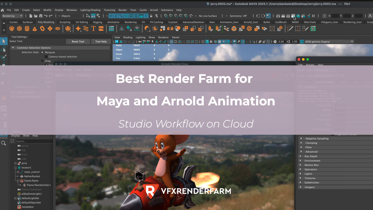 Best Render Farm for Maya and Arnold Animation: Studio Workflow on Cloud