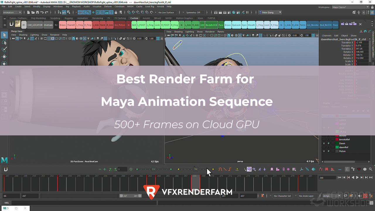 Best Render Farm for Maya Animation Sequence: 500+ Frames on Cloud GPU