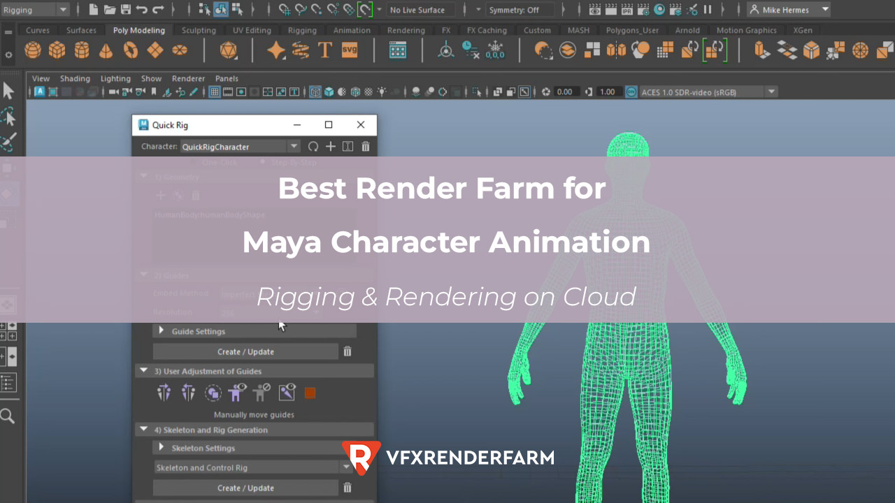 Best Render Farm for Maya Character Animation: Rigging & Rendering on Cloud