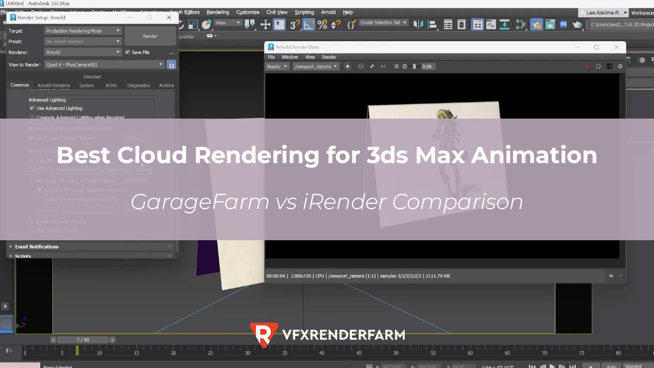 Best Cloud Rendering for 3ds Max Animation: GarageFarm vs iRender Comparison Best Cloud Rendering for 3ds Max Animation: GarageFarm vs iRender Comparison