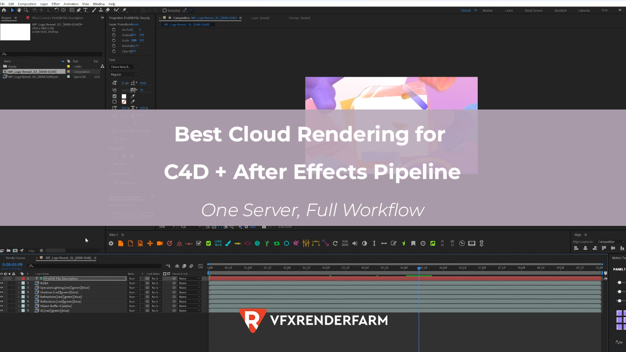 Best Cloud Rendering for C4D + After Effects Pipeline: One Server, Full Workflow Best Cloud Rendering for C4D + After Effects Pipeline: One Server, Full Workflow