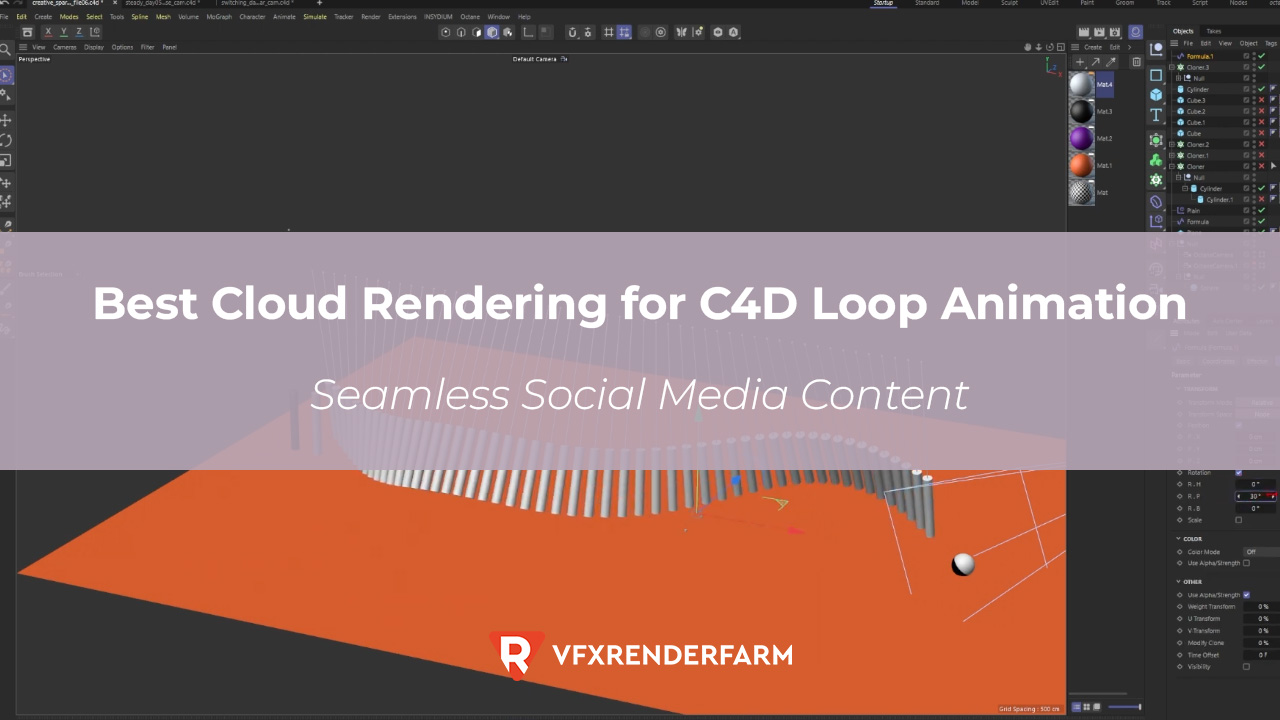Best Cloud Rendering for C4D Loop Animation: Seamless Social Media Content