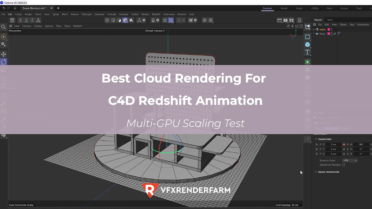 Best Cloud Rendering for C4D Redshift Animation: Multi-GPU Scaling Test Best Cloud Rendering for C4D Redshift Animation: Multi-GPU Scaling Test
