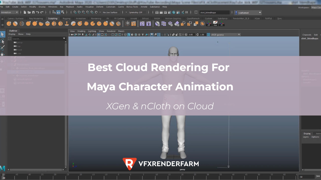 Best Cloud Rendering for Maya Character Animation: XGen & nCloth on Cloud Best Cloud Rendering for Maya Character Animation: XGen & nCloth on Cloud