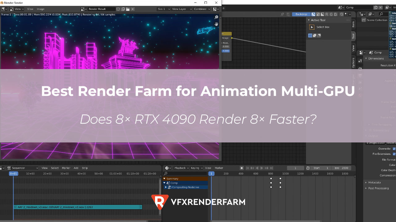 Best Render Farm for Animation Multi-GPU: Does 8× RTX 4090 Render 8× Faster? Best Render Farm for Animation Multi-GPU: Does 8× RTX 4090 Render 8× Faster?