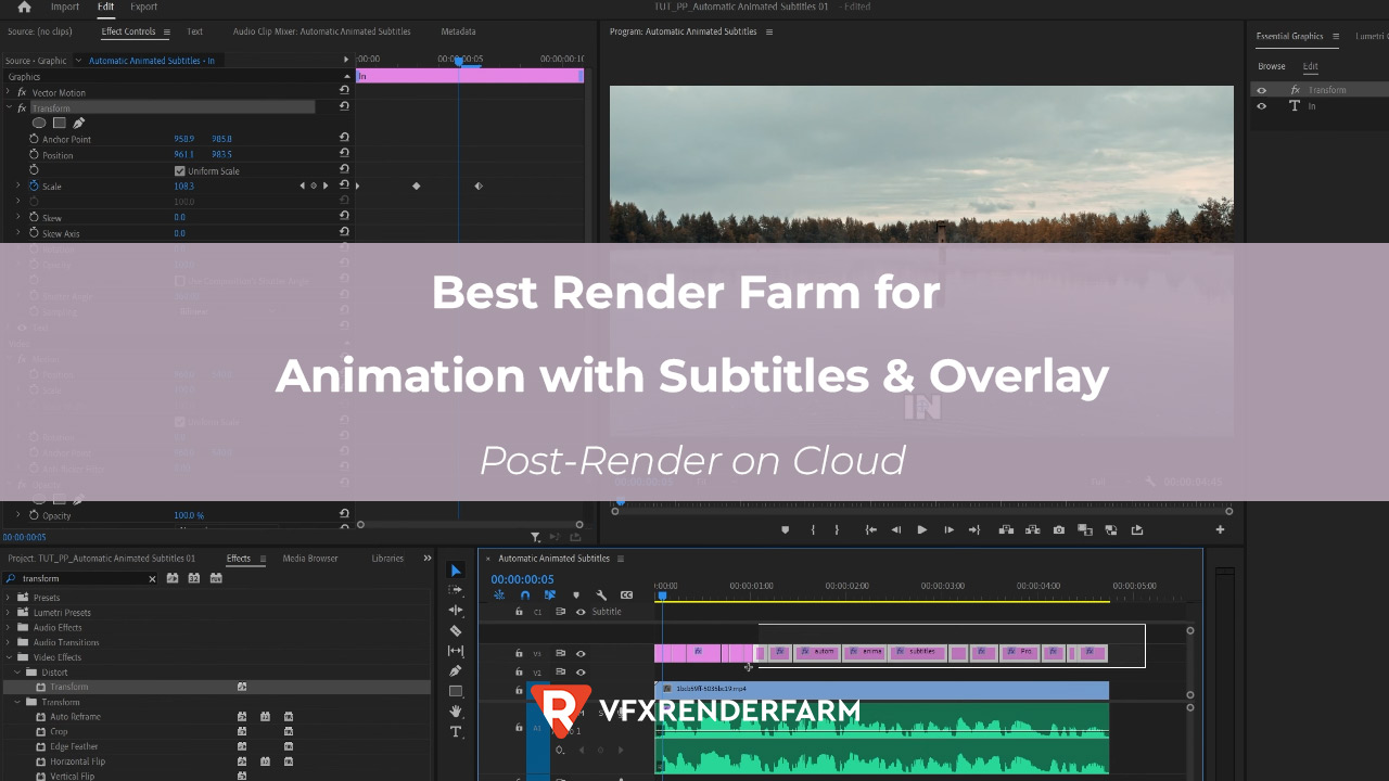 Best Render Farm for Animation with Subtitles & Overlay: Post-Render on Cloud Best Render Farm for Animation with Subtitles & Overlay: Post-Render on Cloud