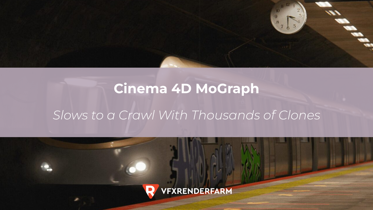 Cinema 4D MoGraph Slows to a Crawl With Thousands of Clones Cinema 4D MoGraph Slows to a Crawl With Thousands of Clones