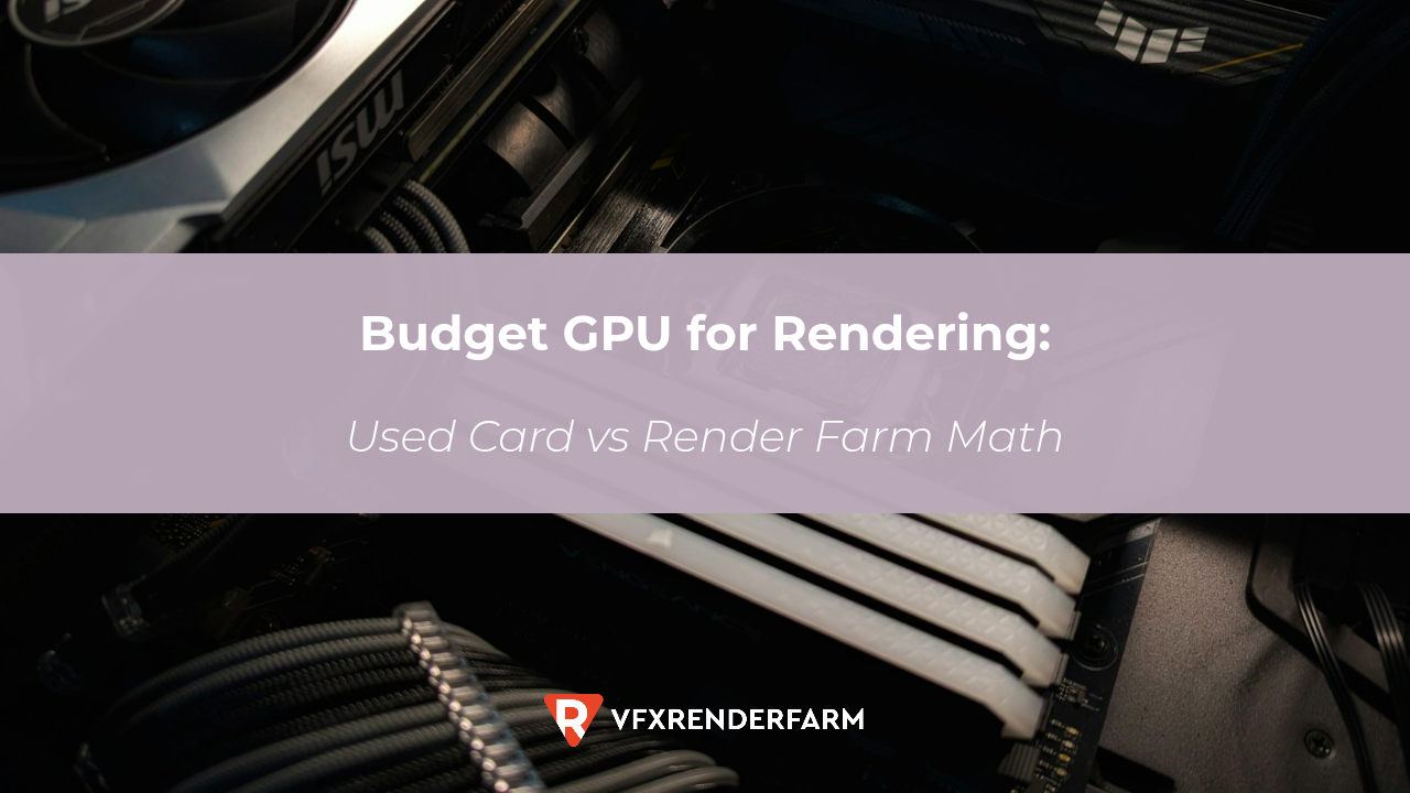 Budget GPU for Rendering: Used Card vs Render Farm Math Budget GPU for Rendering: Used Card vs Render Farm Math