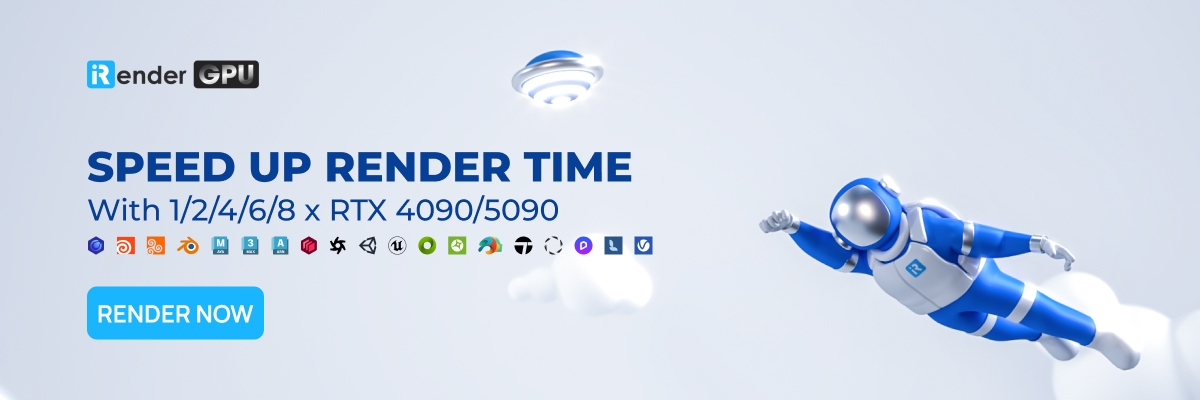 iRender GPU - Speed up render time with 1/2/4/6/8 x RTX 4090/5090